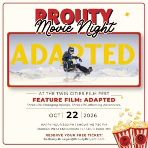 Prouty Movie Night movie poster for the film Adapted, being shown October 22, 2026, in St. Louis Park, Minnesota